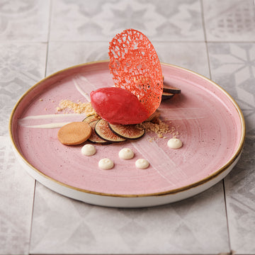 Petal Pink Walled Plate 26cm